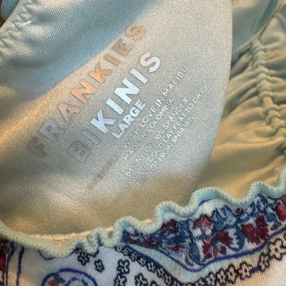 Frankies Bikinis Women's Fawn Shine One Piece Swimsuit Paradiso Paisley SZ L NWT